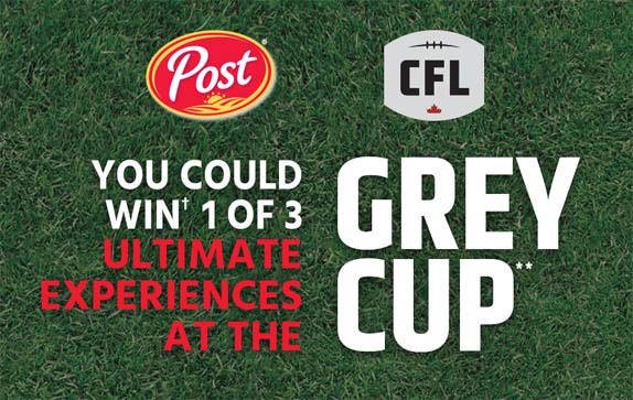 Post & CFL Ultimate Grey Cup Experience Contest