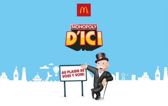 McDONALD’S Jeu Monopoly D’ICI