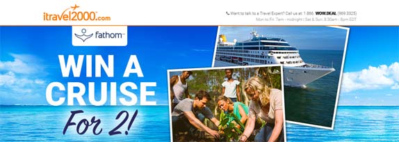 iTravel2000.com Win a Cruise for 2! Giveaway