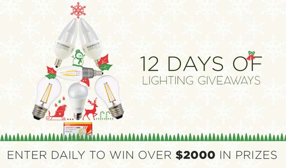A Bright Holiday Season: 12 Days of Lighting Giveaways