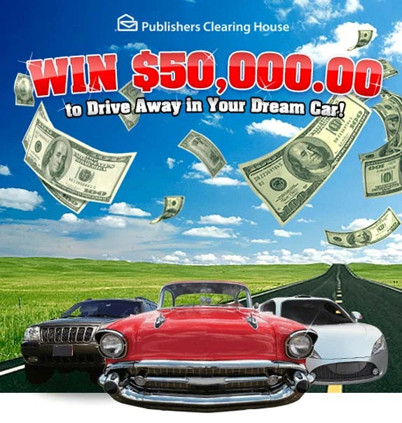 PCH Win $50,000.00 to Drive Away in Your Dream Car Giveaway