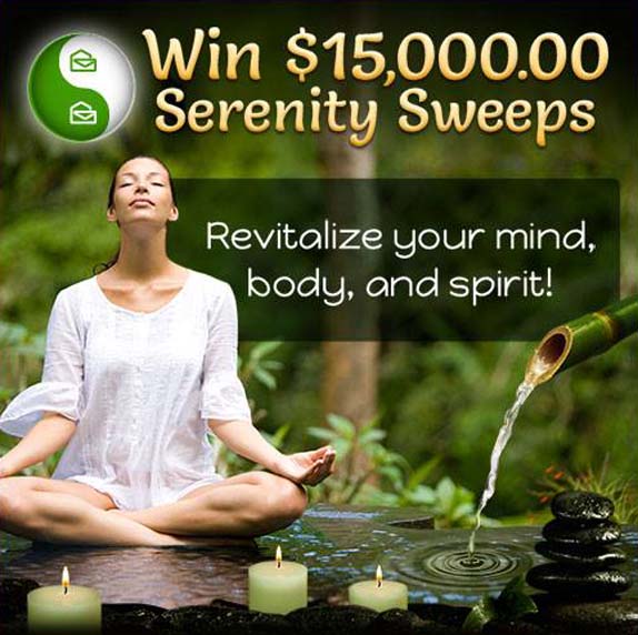 PCH Win $15,000.00 Serenity Sweepstakes