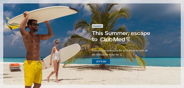 Summer Vacations at Club Med Contest