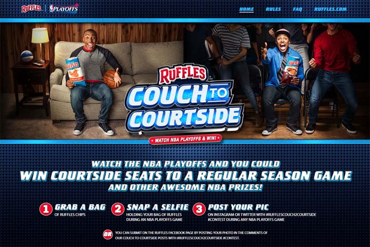 Ruffles Couch to Courtside Promotion
