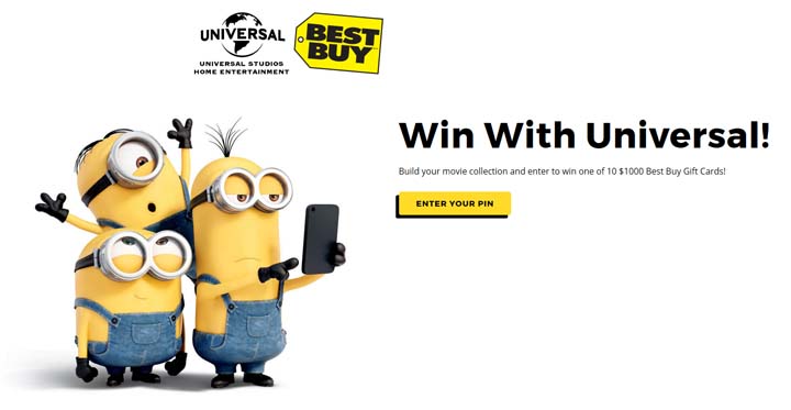 Best Buy Win with Universal Contest