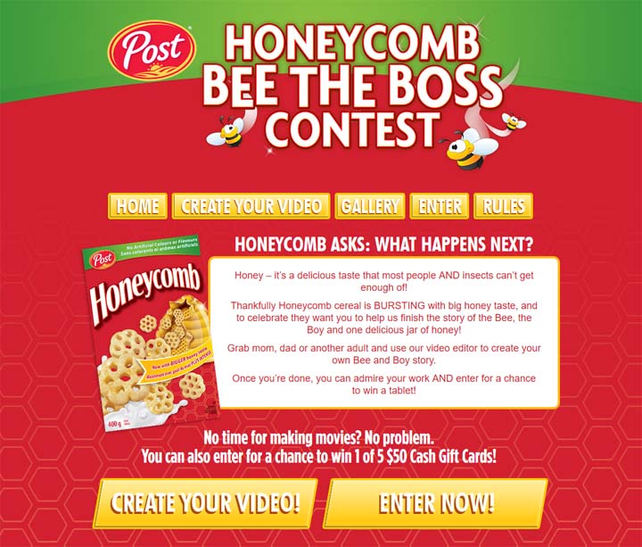 Honeycomb’s Bee the Boss Contest
