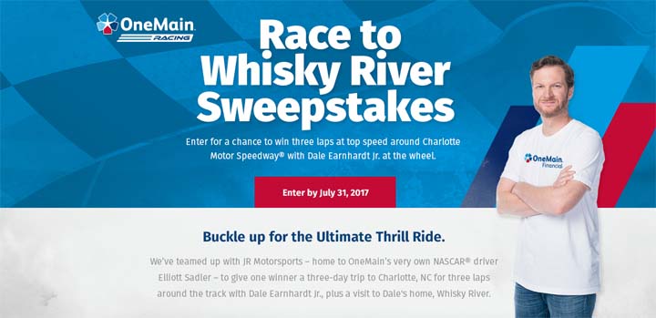 OneMain Race to Whisky River Sweepstakes