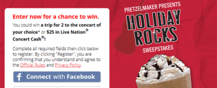 holiday rocks sweepstakes