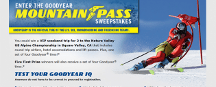 goodyear sweepstakes