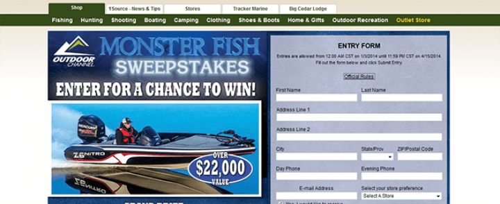 monster fish sweepstakes