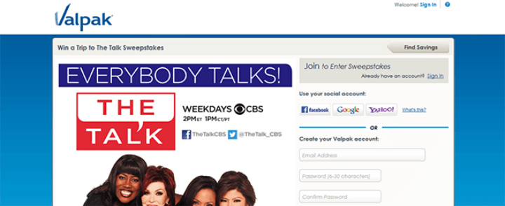 the talk sweepstakes