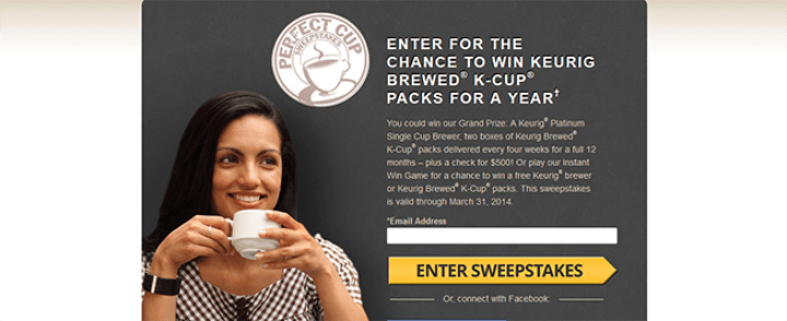 perfect cup sweepstakes