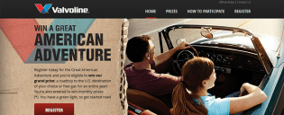 valvoline sweepstakes