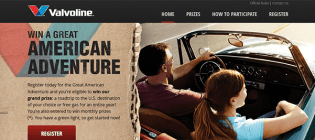 valvoline sweepstakes