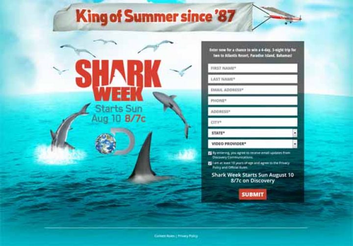 Discovery Channel Shark Week Sweepstakes