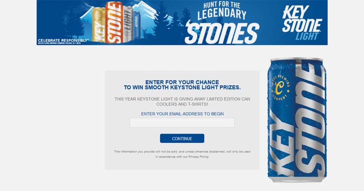 Keystone Light Keystone Ice Orange Can Hunt Sweepstakes