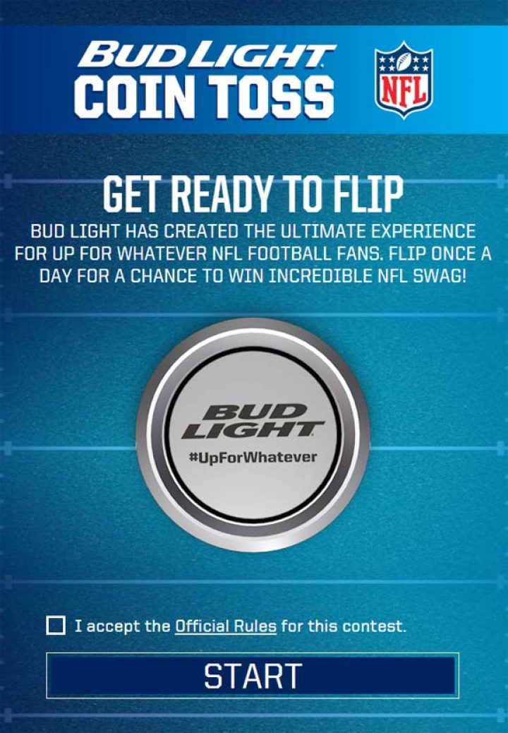 bud light coin toss