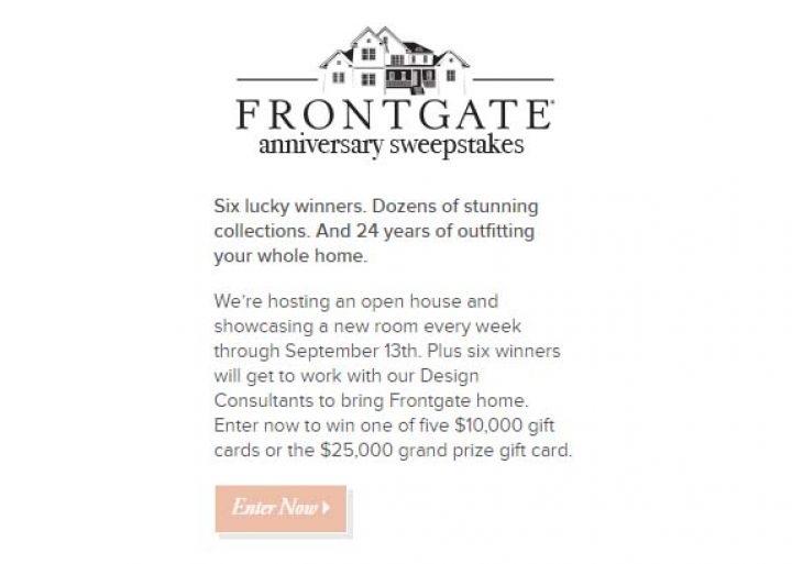 frontgate anniversary