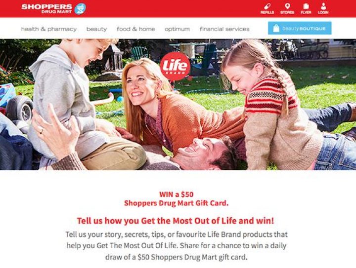 shoppers drug mart gift card