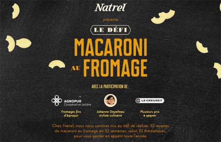 natrel macaroni au fromage
