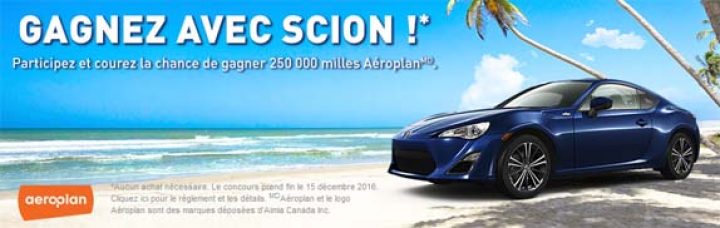 gagnez avec scion