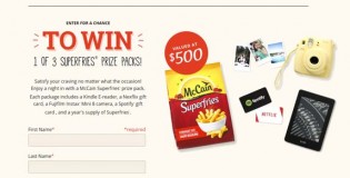 mccain superfries contest