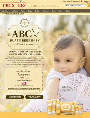 abc of burt bee baby