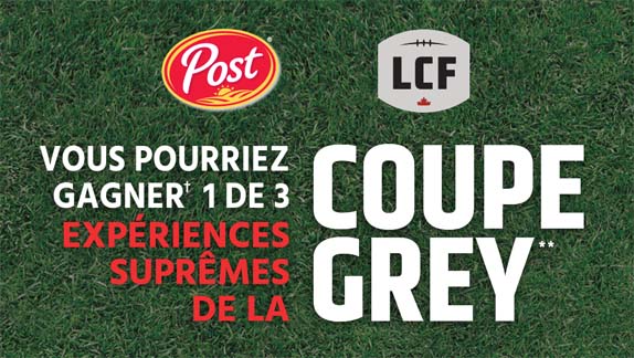 Concours Expérience suprême de la Coupe Grey de Post et la LCF