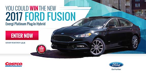 You Could Win a 2017 Ford Fusion Contest