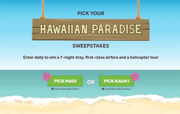 hawaiian paradise contest