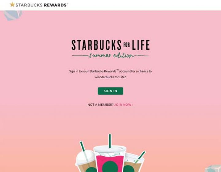 starbucks for life