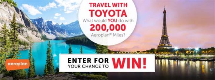 toyato aeroplan contest