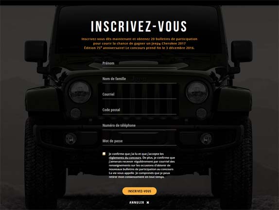 Concours La vie vous appelle avec Jeep