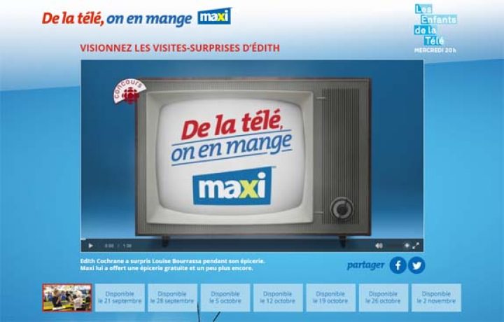 de la tele on en mange maxi