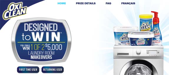 OxiClean Designed to Win Contest