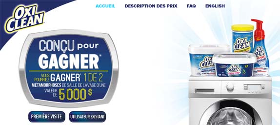 Concours OxiClean Conçu pour gagner