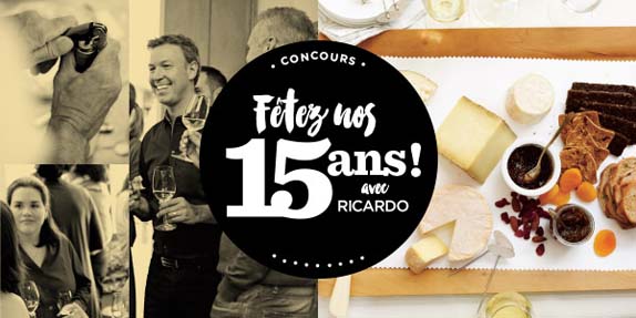 Concours Ricardo On a 15 ans grâce à vous