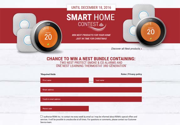 Contest Rona Get a smart home for Christmas with these amazing Nest products