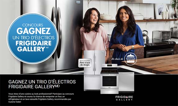 Concours Rona Gagnez un trio d’électros FRIGIDAIRE GALLERY