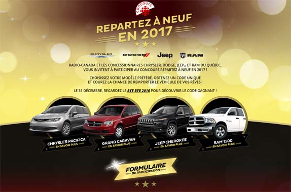 Concours Repartez à neuf en 2017!