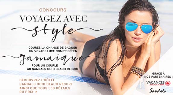 Concours Voyagez avec style