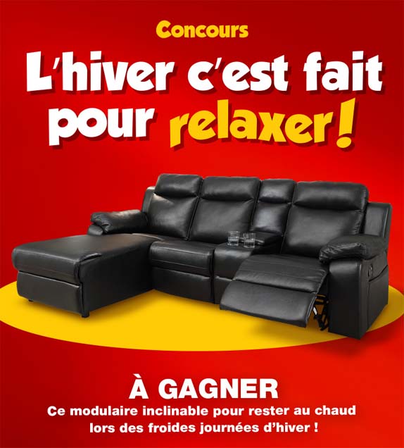 Concours EconoMax L’hiver c’est fait pour relaxer!