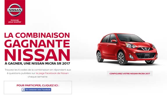 Concours La combinaison gagnante Nissan