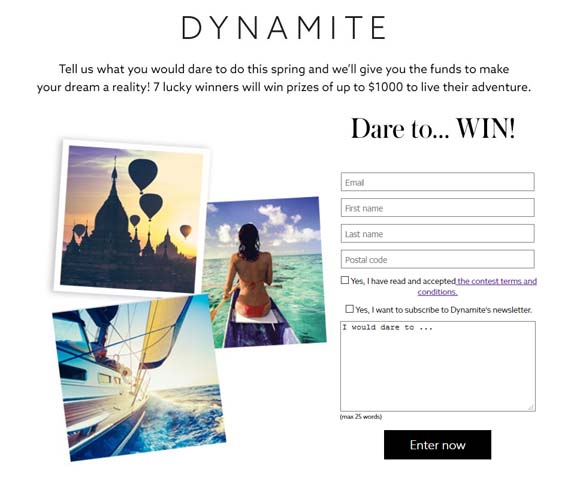 Dare To… Win Contest