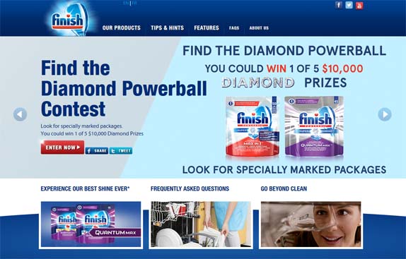 Finish Find the Diamond Powerball Contest