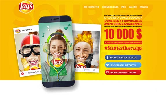 Concours Lay’s Partagez un égoportrait de votre sourire