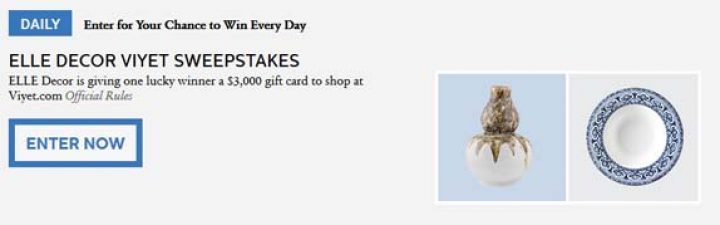 elle decor sweepstakes