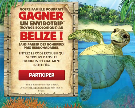 Concours voyage écologique au Belize d’EnviroKidz