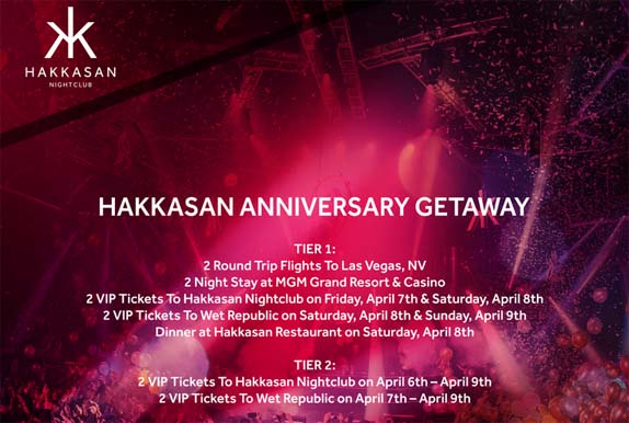 Hakkasan Anniversary Giveaway