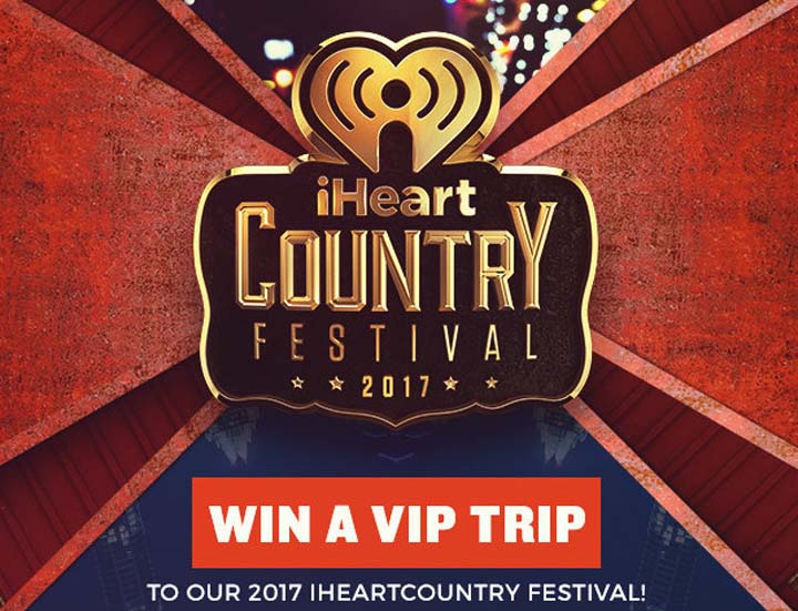 Win a trip to our iHeartCountry Festival Sweepstakes